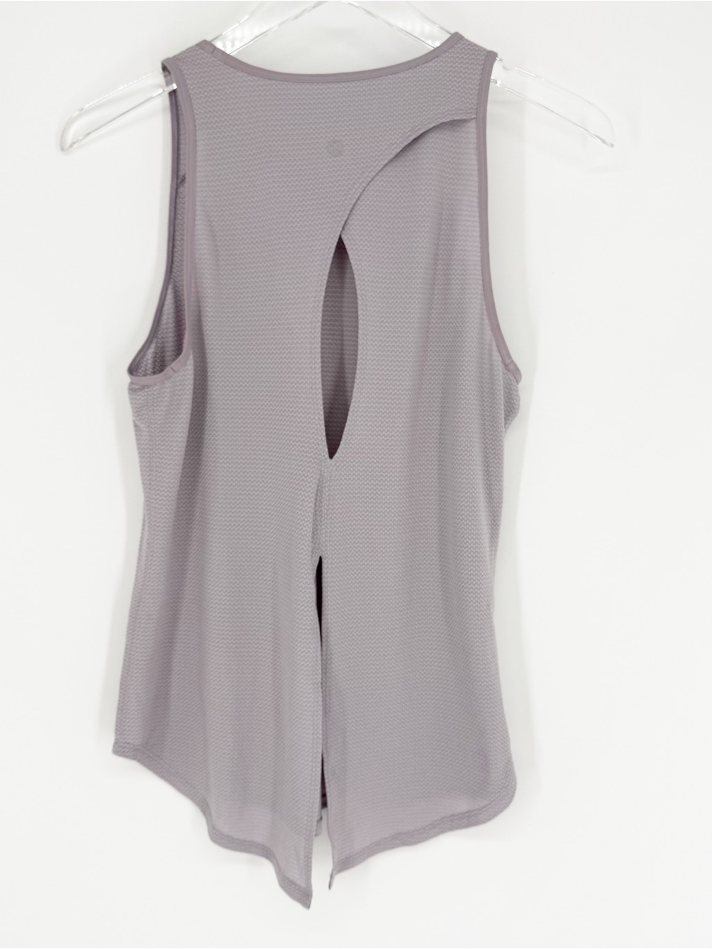 Lululemon Open Up Keyhole Open Back Athletic Tank Top 4 Lavender Grey - Picture 3 of 7